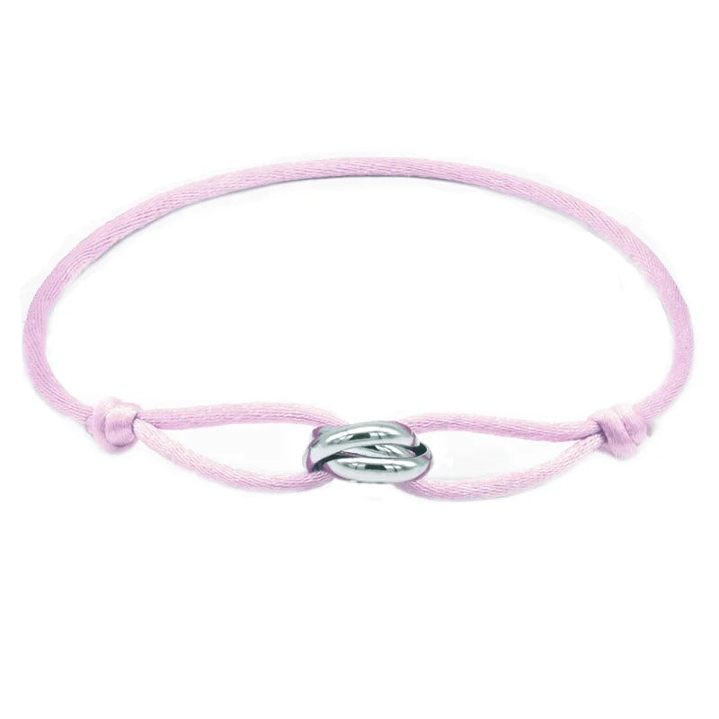 Zalman Wholesale GDS888 Luxury Unisex Bracelet 3 Metal Buckle Hand Chain Adjustable Men's Rope Bracelet for Women Jewelry Gifts