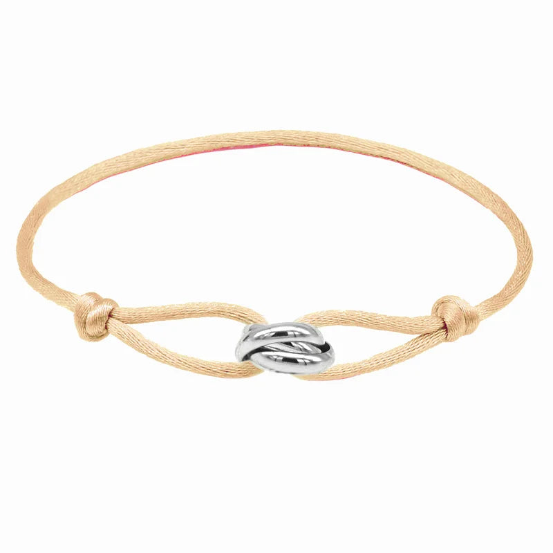 Zalman Wholesale GDS888 Luxury Unisex Bracelet 3 Metal Buckle Hand Chain Adjustable Men's Rope Bracelet for Women Jewelry Gifts